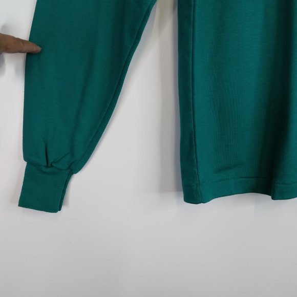 L.L. Bean Green Turtleneck Long Sleeves Top Shirt Size L - Picture 2 of 8
